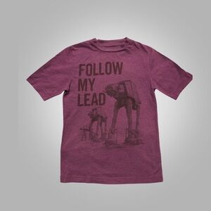Star Wars "Follow My Lead" AT-AT Graphic Tee Shirt Kids S